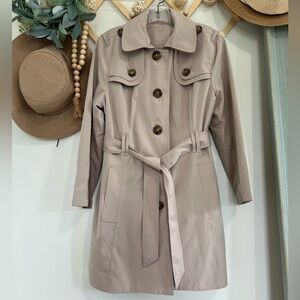 Women’s Tan Belted Trench Coat